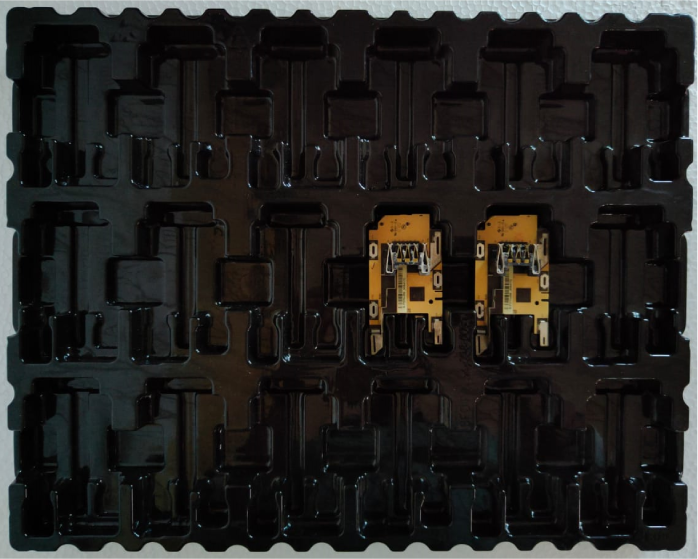 Antistatic Black PET tray